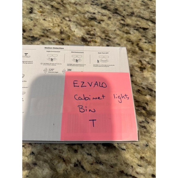 New EZVALO Under Cabinet Lights, LED Closet Lights Wireless USB Charging, Motion - Picture 9 of 12